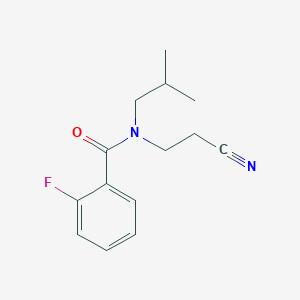 n-(2-Cyanoethyl)-2-fluoro-N-isobutylbenzamide