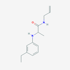 molecular formula C14H20N2O B14892854 n-Allyl-2-((3-ethylphenyl)amino)propanamide 