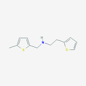 n-((5-Methylthiophen-2-yl)methyl)-2-(thiophen-2-yl)ethan-1-amine