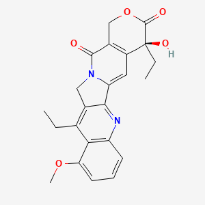 molecular formula C23H22N2O5 B14892859 (19S)-10,19-diethyl-19-hydroxy-8-methoxy-17-oxa-3,13-diazapentacyclo[11.8.0.02,11.04,9.015,20]henicosa-1(21),2,4(9),5,7,10,15(20)-heptaene-14,18-dione 