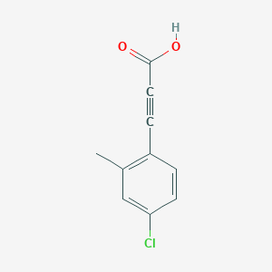 molecular formula C10H7ClO2 B14892866 (4-Chloro-2-methyl-phenyl)-propynoic acid 