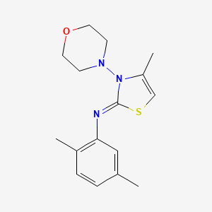 2,5-dimethyl-N-[(2Z)-4-methyl-3-(morpholin-4-yl)-1,3-thiazol-2(3H)-ylidene]aniline