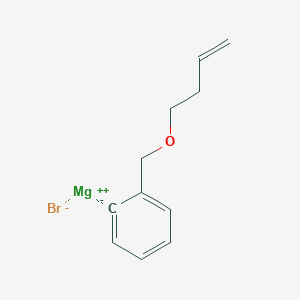 molecular formula C11H13BrMgO B14892964 2-[(3-Butenyloxy)methyl]phenylmagnesium bromide 