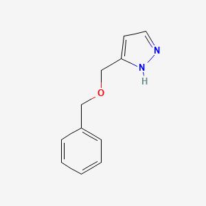 molecular formula C11H12N2O B14892973 3-((Benzyloxy)methyl)-1H-pyrazole 