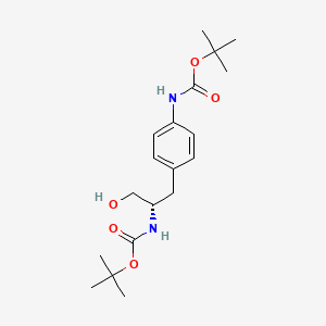 tert-Butyl (S)-(4-(2-((tert-butoxycarbonyl)amino)-3-hydroxypropyl)phenyl)carbamate