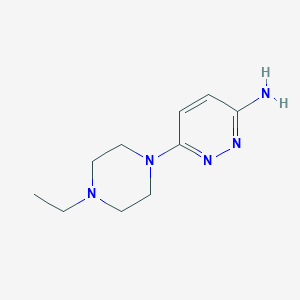 molecular formula C10H17N5 B1489299 6-(4-乙基哌嗪-1-基)吡哒嗪-3-胺 CAS No. 1507638-98-3