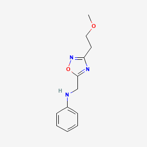 n-((3-(2-Methoxyethyl)-1,2,4-oxadiazol-5-yl)methyl)aniline