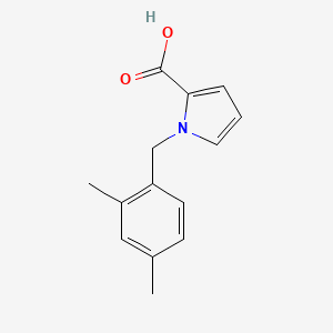 molecular formula C14H15NO2 B1489300 1-[(2,4-二甲苯基)甲基]-1H-吡咯-2-羧酸 CAS No. 1539796-22-9