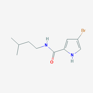 molecular formula C10H15BrN2O B14893050 4-Bromo-N-isopentyl-1h-pyrrole-2-carboxamide 