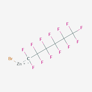 molecular formula C6BrF13Zn B14893058 PerfluorohexylZinc bromide 