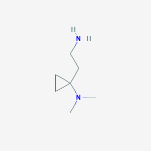 molecular formula C7H16N2 B1489309 1-(2-氨基乙基)-N,N-二甲基环丙-1-胺 CAS No. 1516136-40-5