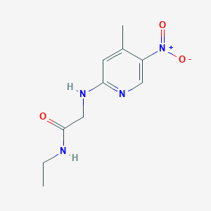 molecular formula C10H14N4O3 B14893096 n-Ethyl-2-((4-methyl-5-nitropyridin-2-yl)amino)acetamide 