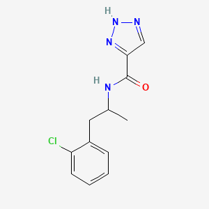 molecular formula C12H13ClN4O B14893126 n-(1-(2-Chlorophenyl)propan-2-yl)-1h-1,2,3-triazole-4-carboxamide 