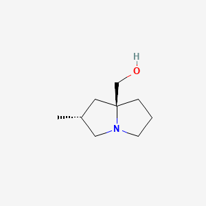 molecular formula C9H17NO B14893129 rel-((2R,7aS)-2-Methylhexahydro-1H-pyrrolizin-7a-yl)methanol 