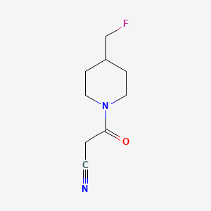 molecular formula C9H13FN2O B1489315 3-(4-(氟甲基)哌啶-1-基)-3-氧代丙腈 CAS No. 2023718-90-1
