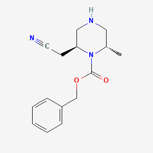 (2S,6S)-Benzyl 2-(cyanomethyl)-6-methylpiperazine-1-carboxylate