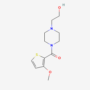 (4-(2-Hydroxyethyl)piperazin-1-yl)(3-methoxythiophen-2-yl)methanone