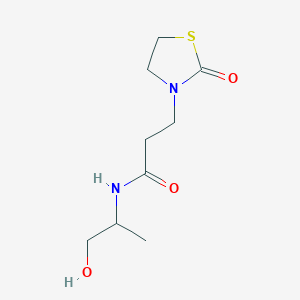 n-(1-Hydroxypropan-2-yl)-3-(2-oxothiazolidin-3-yl)propanamide