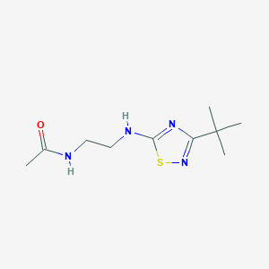 molecular formula C10H18N4OS B14893200 n-(2-((3-(Tert-butyl)-1,2,4-thiadiazol-5-yl)amino)ethyl)acetamide 