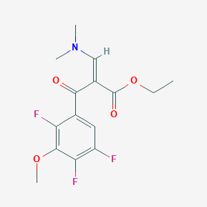 ethyl (E)-3-(dimethylamino)-2-(2,4,5-trifluoro-3-methoxybenzoyl)prop-2-enoate