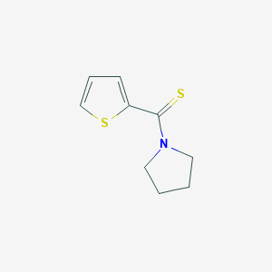 molecular formula C9H11NS2 B14893306 Pyrrolidin-1-yl(thiophen-2-yl)methanethione 