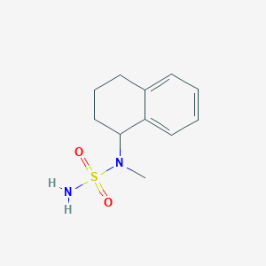 molecular formula C11H16N2O2S B14893326 n-mEthyl-n-(1,2,3,4-tetrahydro-1-naphthalenyl)sulfamide 