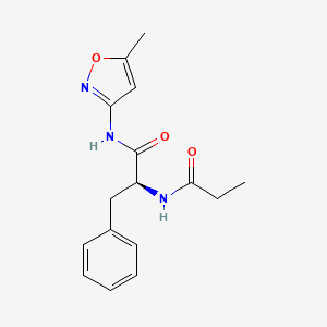 molecular formula C16H19N3O3 B14893362 (S)-N-(5-Methylisoxazol-3-yl)-3-phenyl-2-propionamidopropanamide 