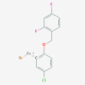 3-Chloro-6-(2',4'-difluorobenZyloxy)phenylZinc bromide