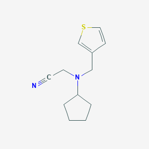 2-(Cyclopentyl(thiophen-3-ylmethyl)amino)acetonitrile