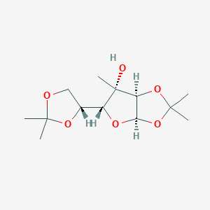 molecular formula C13H22O6 B14893383 (3aR,5R,6S,6aR)-5-((R)-2,2-Dimethyl-1,3-dioxolan-4-yl)-2,2,6-trimethyltetrahydrofuro[2,3-d][1,3]dioxol-6-ol 