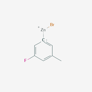 molecular formula C7H6BrFZn B14893386 3-Fluoro-5-methylphenylZinc bromide 