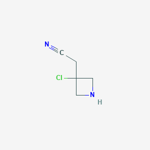 2-(3-Chloroazetidin-3-yl)acetonitrile