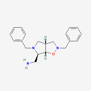 ((3aR,6R,6aS)-2,5-Dibenzylhexahydro-2H-pyrrolo[3,4-d]isoxazol-6-yl)methanamine