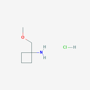 molecular formula C6H13NO B1489341 1-(Methoxymethyl)cyclobutanamine hydrochloride CAS No. 1220039-33-7