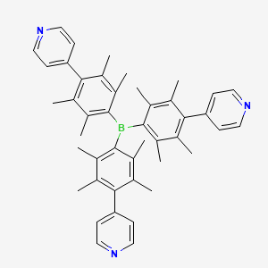 Tris(2,3,5,6-tetramethyl-4-(pyridin-4-yl)phenyl)borane