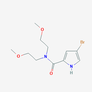 4-bromo-N,N-bis(2-methoxyethyl)-1H-pyrrole-2-carboxamide