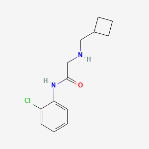 molecular formula C13H17ClN2O B14893439 n-(2-Chlorophenyl)-2-((cyclobutylmethyl)amino)acetamide 