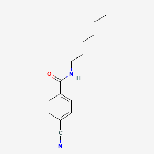 molecular formula C14H18N2O B14893445 4-cyano-N-hexylbenzamide 