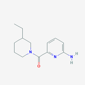 molecular formula C13H19N3O B14893488 (6-Aminopyridin-2-yl)(3-ethylpiperidin-1-yl)methanone 