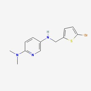 molecular formula C12H14BrN3S B14893495 n5-((5-Bromothiophen-2-yl)methyl)-n2,n2-dimethylpyridine-2,5-diamine 