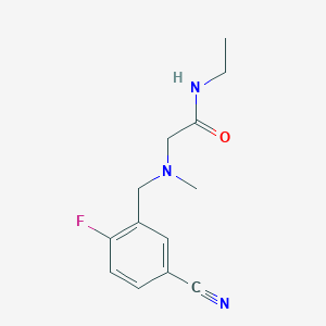 2-((5-Cyano-2-fluorobenzyl)(methyl)amino)-N-ethylacetamide