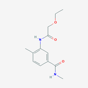 molecular formula C13H18N2O3 B14893522 3-(2-ethoxyacetamido)-N,4-dimethylbenzamide 