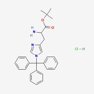 molecular formula C29H32ClN3O2 B14893557 1-Trityl-L-histidine tert-butyl ester hydrochloride 