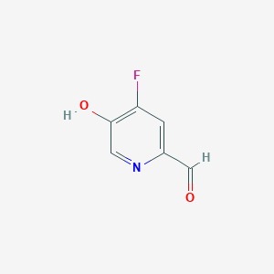 molecular formula C6H4FNO2 B14893561 4-Fluoro-5-hydroxypicolinaldehyde 