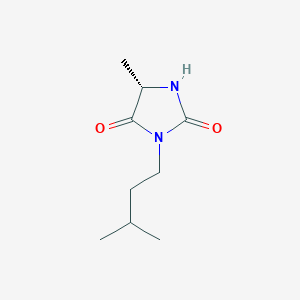 (5S)-5-methyl-3-(3-methylbutyl)imidazolidine-2,4-dione