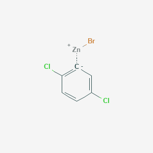 molecular formula C6H3BrCl2Zn B14893611 2,5-DichlorophenylZinc bromide 