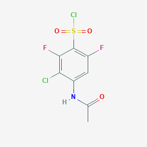 B1489362 3-Chloro-4-acetamido-2,6-difluorobenzene-1-sulfonyl chloride CAS No. 1354953-80-2