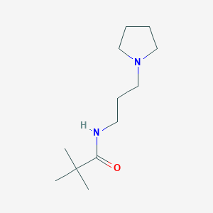 molecular formula C12H24N2O B14893624 n-(3-(Pyrrolidin-1-yl)propyl)pivalamide 