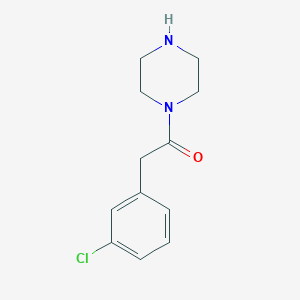 molecular formula C12H15ClN2O B1489364 2-(3-氯苯基)-1-(哌嗪-1-基)乙烷-1-酮 CAS No. 1225823-53-9