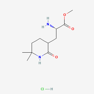 (2S)-Nethyl 2-amino-3-(6,6-dimethyl-2-oxopiperidin-3-yl)propanoate hydrochloride